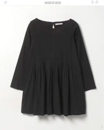 하우스 오브 로터스 긴팔 상의 블라우스 블랙 M