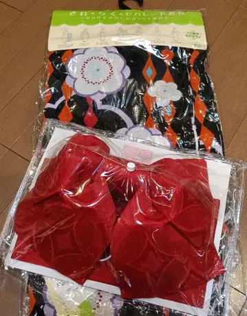 미사용 새상품 키레이라쿠 세퍼레이트 유카타 오비 세트