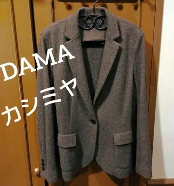 DAMA 캐시미어 고급 니트 자켓 브라운 계열 가벼운 착용감