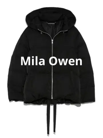 [ 미라 오웬 ] 밑단 리본 숏 다운