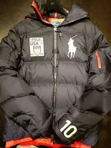 POLO 네이비 다운 자켓