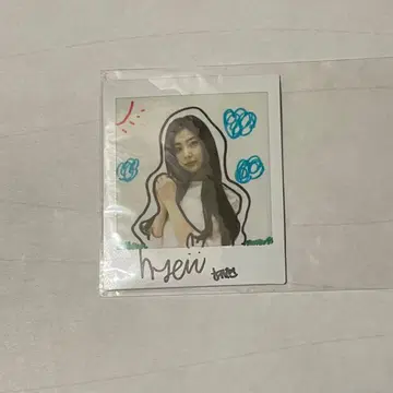 IZ*ONE 친필 사인 폴라로이드 강혜원
