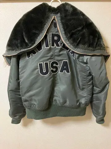 AVIREX USA n2b 퍼 달린 자켓