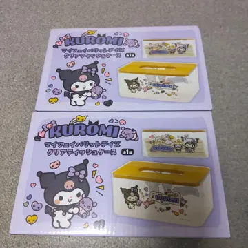 산리오 쿠로미 클리어 티슈 케이스 2개 세트