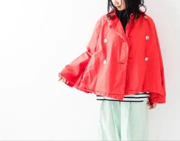 Veritecoeur ST-102 더블 버튼 숏코트 레드