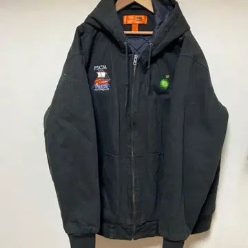 코너 스톤 후드 부착 워크 자켓