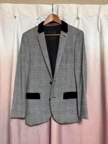 LOVELLESS 체크 무늬 테일러드 자켓 S