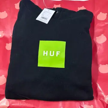 HUF 후드티 풀오버 후드티 박스 로고 블랙 HUF