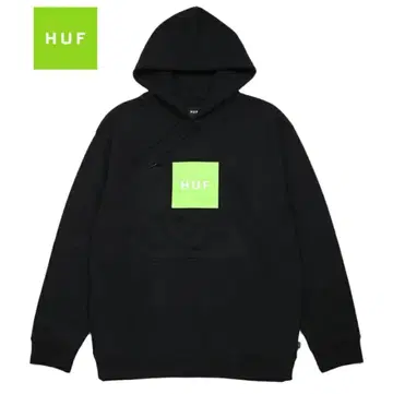 HUF 후드티 풀오버 후드티 박스 로고 블랙 HUF