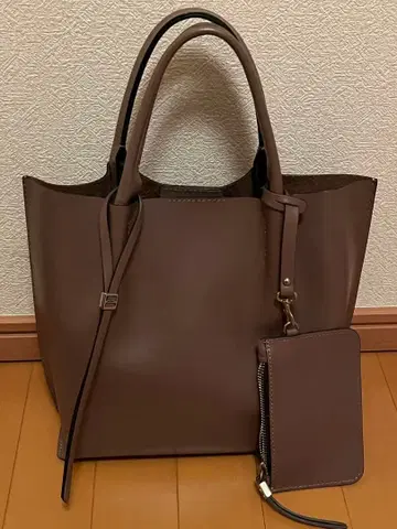 [ 미사용급 ] GIANNI CHIARINI 천연 가죽 핸드백 브라운