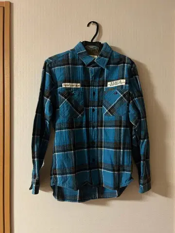 AVIREX 체크 무늬 플란넬 셔츠 M