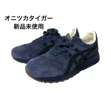 네이비 스웨이드 스니커즈 오니츠카타이거