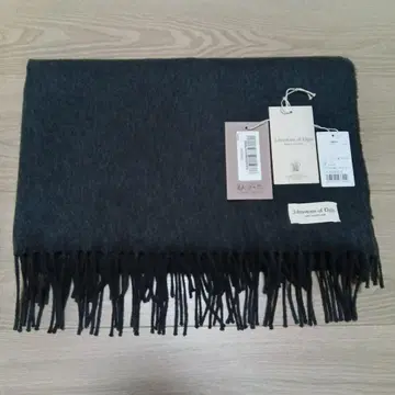 새상품급 존스턴스 캐시미어 대형 스톨 무지 차콜 그레이 계열 택 있음