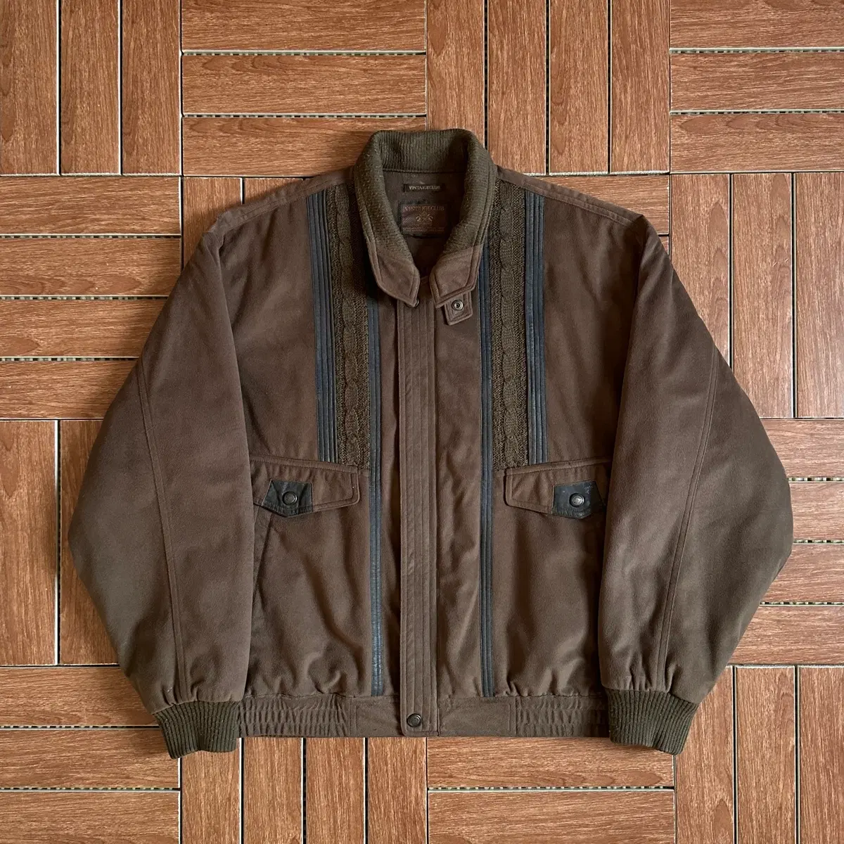 90s Vintage Club Faux Suede Blouson Jacket L on Bunjang Global Site