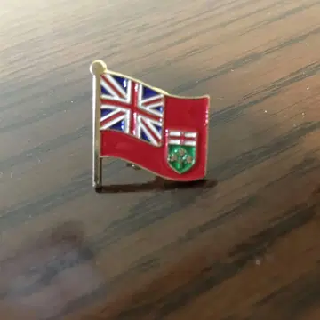 온타리오주 깃발 핀 배지