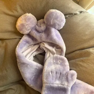 디즈니 귀도리 모자