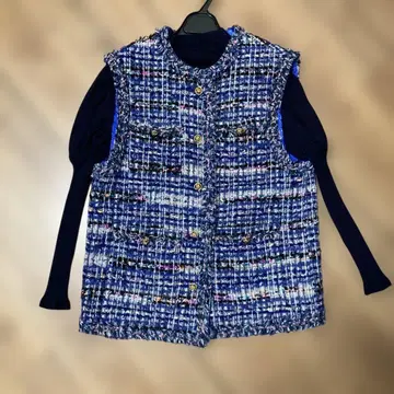 룰루 로제트 트위드 베스트 사이즈 1