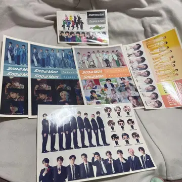 Snow Man 스티커 6장 세트