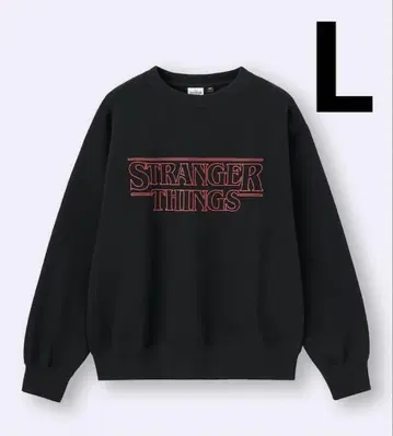 GU 기묘한 이야기 헤비 웨이트 맨투맨 L 사이즈 블랙