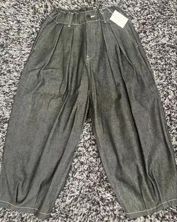 쿠라시키 데님 fu/de 플리츠 데님 새상품