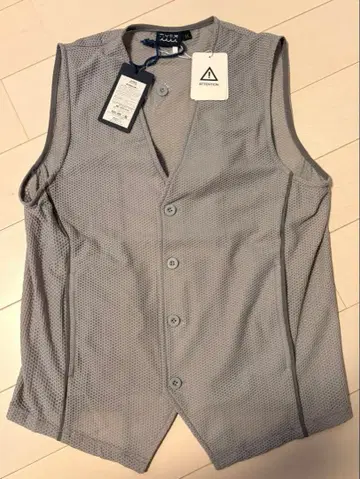 muta 메쉬 슬리브리스 베스트 M 그레이