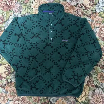 PATAGONIA 패턴 스냅T 그린 XS USA 제조
