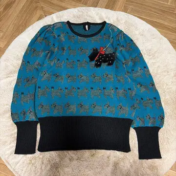 스코티시 테리어 스웨터 니트