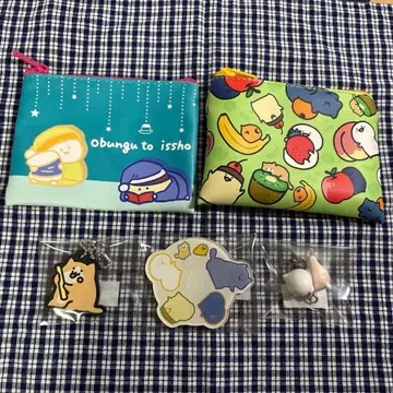 오분구와 함께 묶음 판매 새끼 고양이 오분구 키링 파우치 바분구