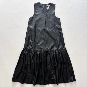 더블 스탠다드 클로징 인조 가죽 원피스 38 블랙