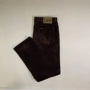 USA제 Lee 200-2821 코듀로이 다크 브라운 W34