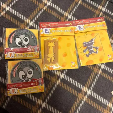 톰과 제리 아크릴 키링 캔뱃지 4세트