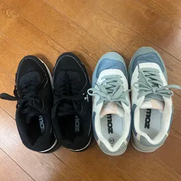 moz 스니커즈 2켤레 세트 22.5cm