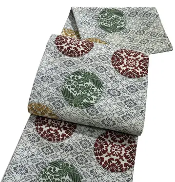 A 104 전통 패턴 나고야 오비 고급 정견 당직 화문 포멀 새상품급