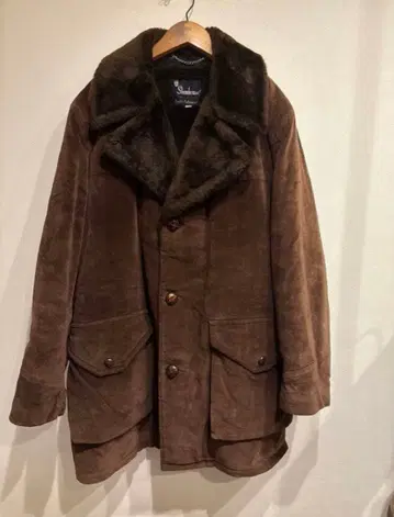 Shanhouse 브라운 퍼 코트 40