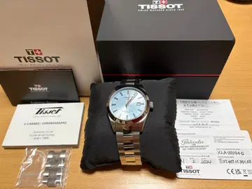 TISSOT 젠틀맨 파워매틱 80 실리시움 아이스 블루