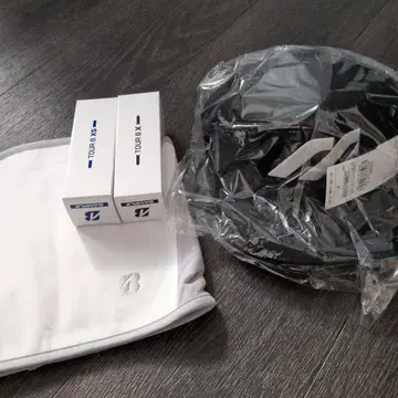 브릿지스톤 나일론 캡 블랙, 넥워머, 골프공