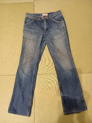 랭글러 남성용 비기 콜라보 BEN 빈티지 가공 플레어 데님 W29