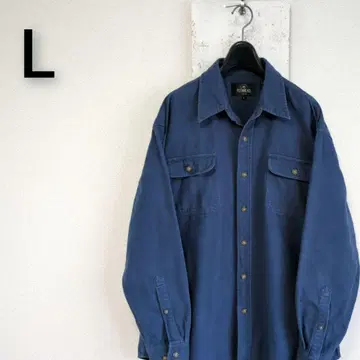 구제 의류 레드헤드 REDHEAD 플란넬 셔츠 네이비 L 샤모어 셔츠