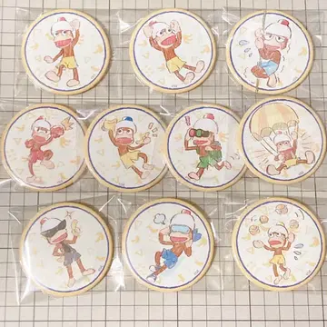 사루겟츄 그래프 아트 디자인 캔뱃지 전종 세트