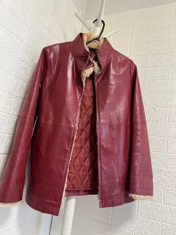 미쉘클랑 앤티크 가죽 자켓 천연 가죽 자켓 가죽 블루종