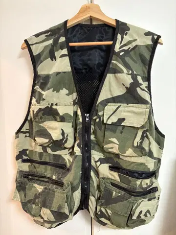 카모플라쥬 낚시용 조끼