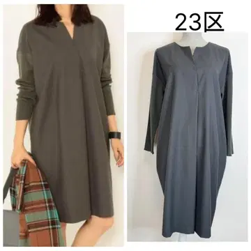 23구 빅 사이즈 파인 울 사키소니 원피스