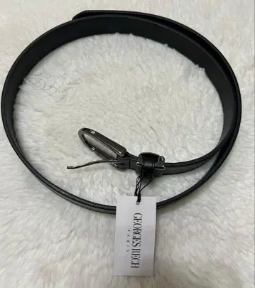 [ 새상품 ] GEORGES RECH 블랙 가죽 벨트 GR0-207