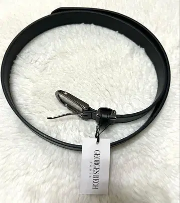 [ 새상품 ] GEORGES RECH 블랙 가죽 벨트 GR0-207