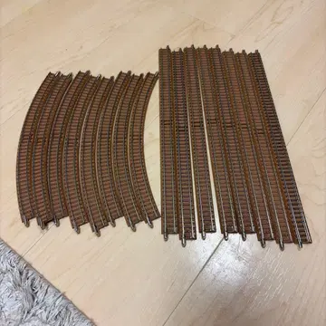 N 게이지 커브 레일 8개 직선 8개 16개 세트 중고