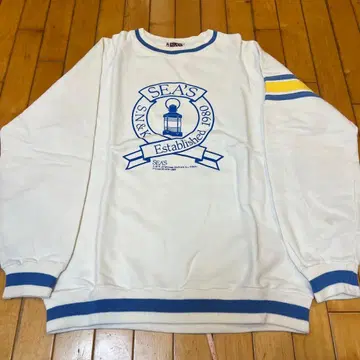 SEA'S 하라주쿠 트레이닝복 화이트 S 80년대 쇼와 레트로