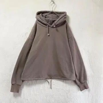 mystic/풀오버 후드티/드로잉 코드 루즈핏 브라운