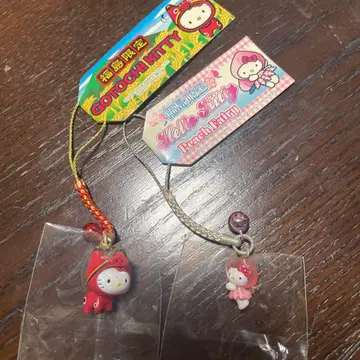 후쿠시마 지역 한정 키티 키티 스트랩 레어 2개 세트