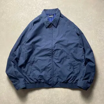 CHAPS 스윙탑 블루종 네이비 네이비 해링턴 자켓 드리즐러 구제 의류