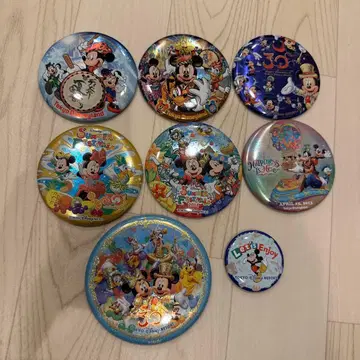 디즈니 캔뱃지 8개 세트